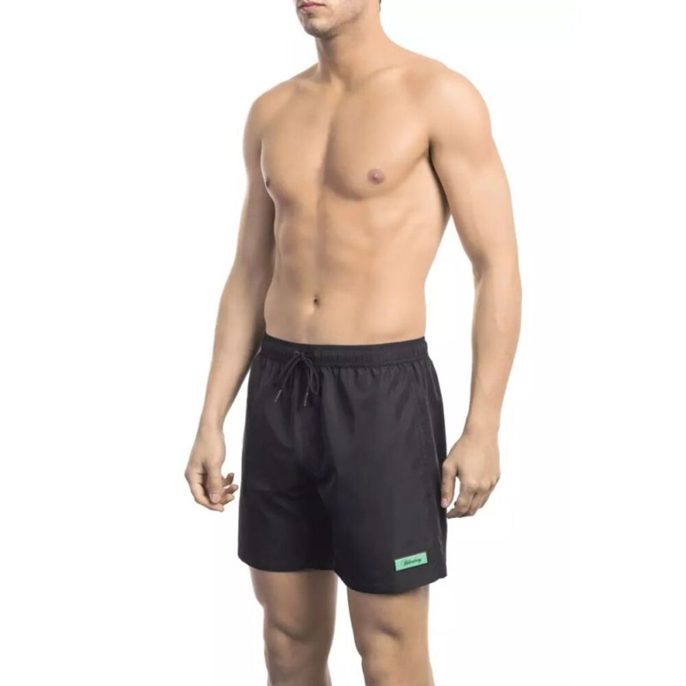 Bikkembergs Black Polyester Men Swim Men's Short